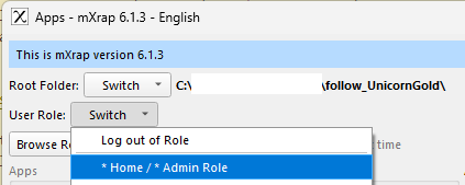 mXsync Seleccionar rol