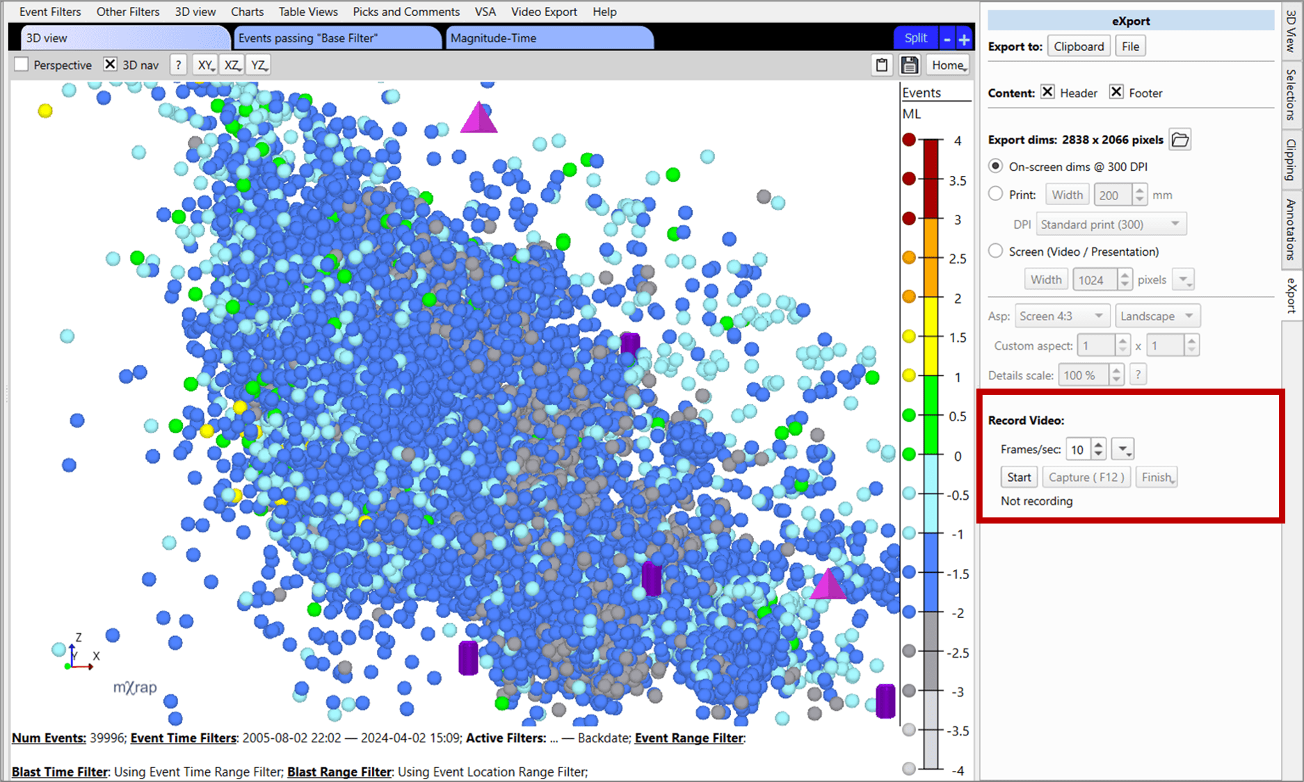 Video Export Options